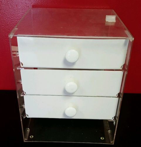 Clear 3-Drawer Acrylic Display Case Cookies Brownies Countertop