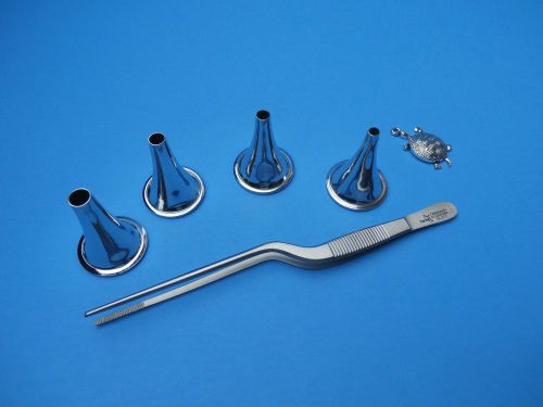 Hartman Ear Speculum(4,5,6,7MM) &amp; Jensen Forceps,ENT Instruments,OR(TURTLE)