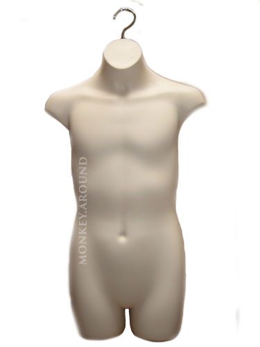 +1 hanger 1 mannequin teen boy torso form flesh sz 10-12 display&#039;s shirts pants for sale