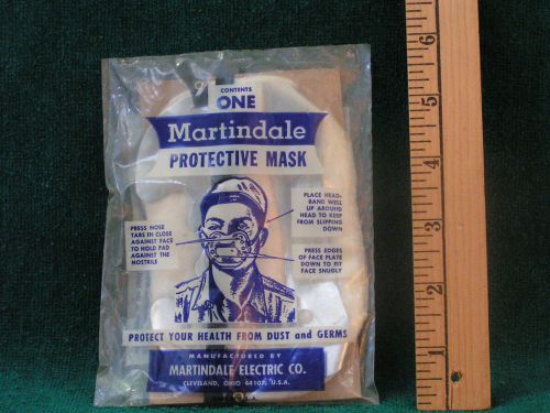 Vintage MARTINDALE PROTECTIVE MASK - Sealed New Old Stock NOS - Cleveland Ohio