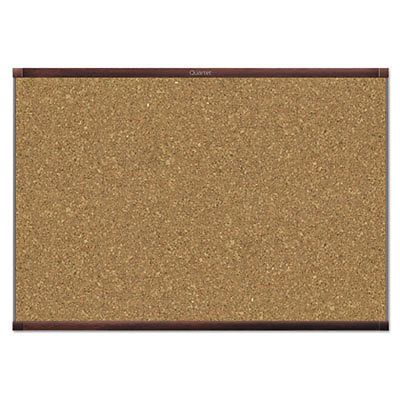 Prestige 2 Magnetic Cork Bulletin Board, 48 x 36, Mahogany Frame, Sold as 1 Each