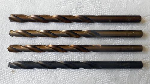 Four (4) Morse Letter C High Speed Jobber Length Drill Bits