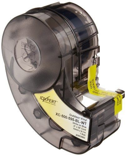 Brady xc-500-595-bl-wt idxpert &amp; labxpert labels  b-595 indoor/outdoor vinyl for sale