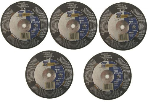 5pc Norton 7&#034; x 1/8&#034; Metal Cut Off Wheel 5/8 Arbor Blades Stainless Steel 89001