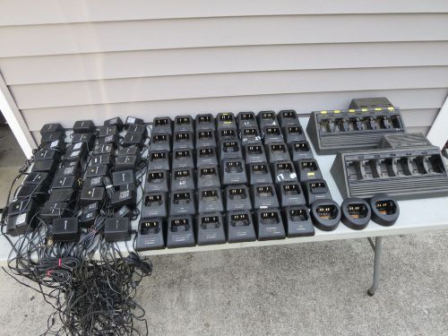 Large Motorola Charger Lot RPX4747A/2x 6 Gang/46x 1 Gang/40 Genuine Power Supply