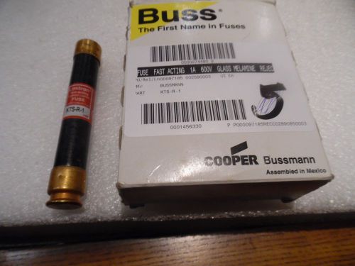 KTS-R-1 Cooper Bussmann Fuse Fast Acting 1A, 600V Current-Limiting NIB Lot of 10