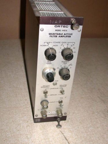 EG&amp;G Ortec SELECTABLE FILTER AMPLIFIER 440A NAP NIM BIN Oxford Canberra Free S&amp;H