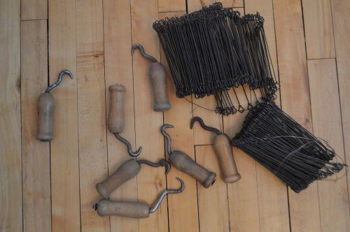 VTG LOT Manual Wire Twister Rebar Tool Wood Handle Construction Display