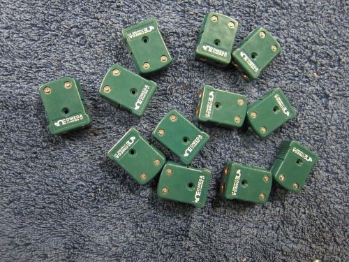 Omega r/s female inline thermocouple plugs  lot of 12  inv d1181 for sale