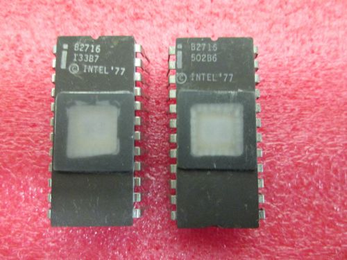 INTEL  EPROM  B2716   VINTAGE IC  16K (2KX8) CERAMIC  DIP  PACK   24  PIN