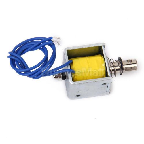 DC 12V 1.1A Push-Pull Type Open Frame Solenoid Electromagnet 8mm 1N 0.22lb