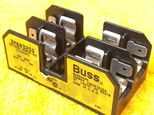 ***NEW*** BUSSMANN BUSS BM6032SQ 30 AMP 600 VOLT 2-POLE FUSE HOLDER BLOCK