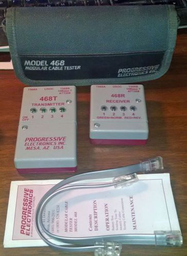 PROGRESSIVE 468 MODULAR CABLE TESTER