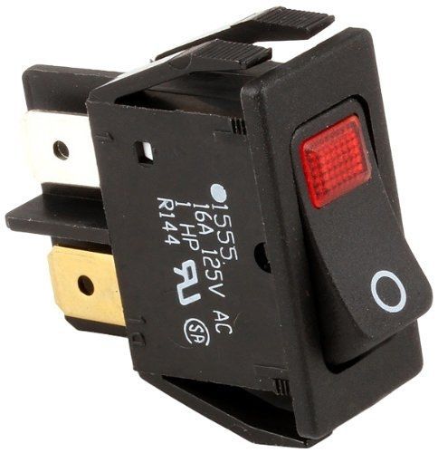 Hatco 02-19-080 Dual Pole Single Throw Rocker Switch, 16a, 125V