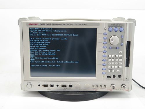 ADVANTEST R4870 COMMUNICATION ANALYZER-BLUE-TOOTH