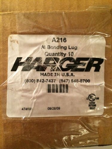 Lot of 19 harger a216 al bonding lug 474691 for sale