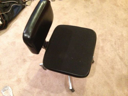 All-Steel Vintage Office Chair Mid Century Modern Base Swivel Vinyl Cloth Desk