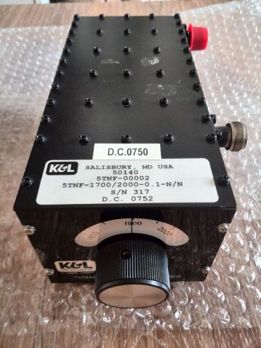 K&amp;L TURNABLE BANDREJECT FILTER 5TNF-00002