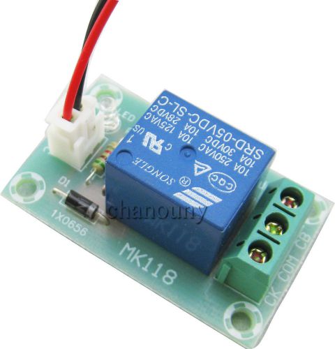 MK118 AC 10A 250V/DC 10A 30V 1 way relay module 5V powered  Normally open close