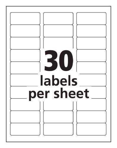 3000 Labels 30 Address Laser / Ink Jet Compatible to Size 5160 100 Sheets