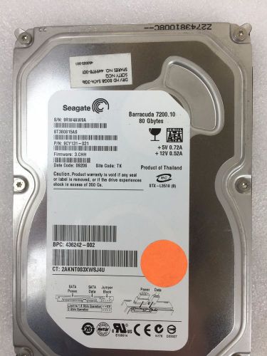 (Lot of 4) Seagate 3.5&#034; Hard Drive 9CY131-021 ST380815AS BARRACUDA 7200.10 80GB