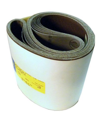 NEW HERMES ABRASIVE RB346MX 8&#034; X 61&#034; 80 GRIT PACK OF 10 SANDING BELT (2 AVAIL)