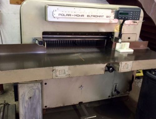 Polar 90 CE Paper Cutter Hydraulic + MicroCut Programmable Challenge Heidelberg