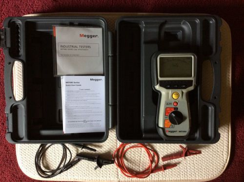 Megger meter mit400 w/ leads &amp; case for sale