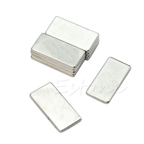 10 x strong block cuboid fridge magnets rare earth neodymium 20 x 10 x 2mm n35 for sale