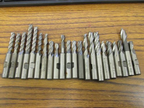 HSS End Mills  (Qty 22)