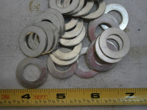 Flat Washers .940 x .500 x .062 Steel Zinc Plated Lot of 35 #3458