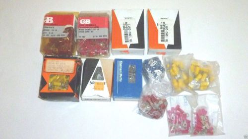 Assorted lot 650 thomas betts sta-kon terminals 22-16, 22-18,10rc, b14-250a... for sale