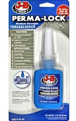 J-B Weld Perma-Lock 1.2 Oz 36 mL Medium Strength Threadlocker 24236