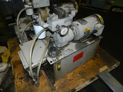 2 HP Parker Hydraulic Unit, # HPU 7965B - KFM-0719-01, OFF OKUMA CNC MACHINE