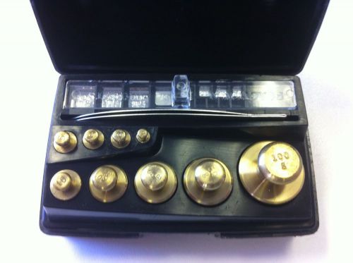 Ohaus sto-a-weigh 17-piece brass weights calibration set pfizer? for sale