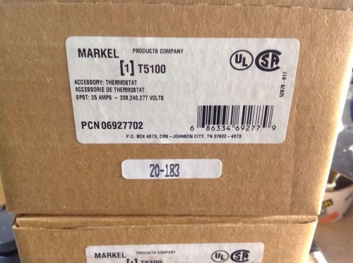 Markel T5100 Therostat 25 Amp 208, 240, 277 Volts #69277 NIB FREE SHIPPING (S38)