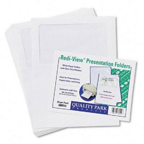 Quality Park Redi-View Presentation Folders 25 Pk #89510