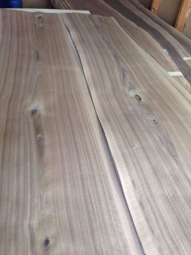 Wood Walnut Veneer 119x16 total  4 pcs RAW VENEER N541..