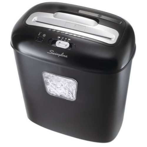 SWINGLINE 1757393 Paper Shredder,Cross-Cut,5 gal.,Blk/Slv NEW !!!