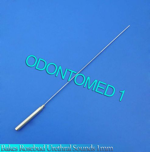 One Pc Bakes Rosebud Urethral Sounds 1MM Gold Plated