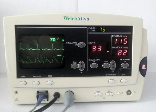 WELCH ALLYN ATLAS 62000 SERIES PATIENT VITAL SIGNS ECG SPO2 NIBP EXAM MONITOR