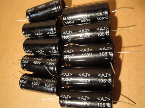 100 uf 450v capactior electrolytic tube amp audio radio repair high voltage for sale