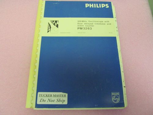 PHILIPS PM3263  OSCILLOSCOPE  MANUAL/SCHEMATICS/PARTS LIST/LAYOUTS