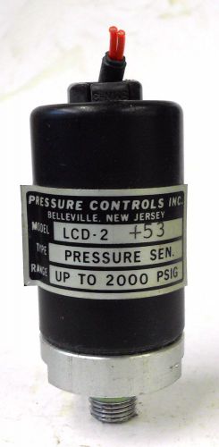 PRESSURE CONTROLS INC. MODEL LCD-2 +53, PRESSURE SENSOR RANGE UP TO 2000 PSIG