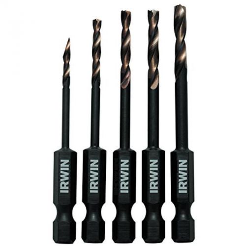 Turbomax Black And Gold Drill Bit, 5-Piece, Impact Performance Series 1881279