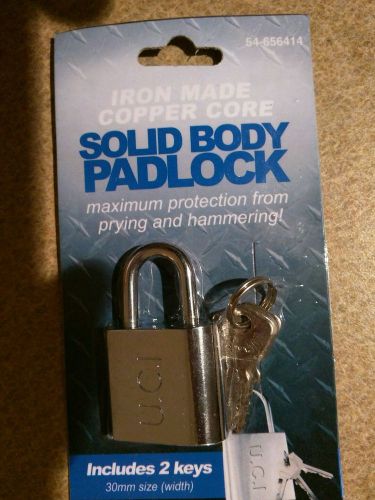 NEW 30mm 1-3/16&#034; UCI  SOLID IRON MADE PADLOCK Luggage Toolbox NEW &amp; SEALED