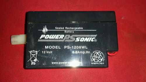 12 Volt .8 Amp Hour Sealed Lead-Acid Battery