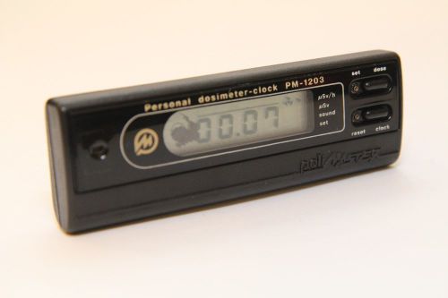 Polimaster PM-1203 Portable LCD Counter Gamma Radiation Personal Dosimeter Clock