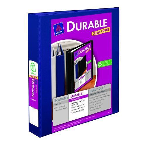Avery Durable View Binder with 1.5-Inch Slant Ring, Holds 8.5 x 11-Inch Paper, 1