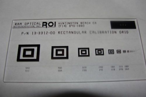 ROI Ram Optical OGP Rectangular Calibration Standard